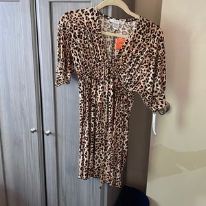 Leopard mini dress